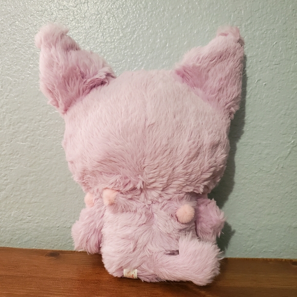Sanrio Kuromi Faux Fur Plushie with Baku. Rare from Japan In very good condition - Picture 7 of 16